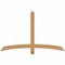 Ekena Millwork Bellingham Timber Gable Bracket, Western Red Cedar, 60"W x 38"H x 1 1/2"D x 3 1/2"F, 15/12 Pitch GBW060X38X0204BEL00SWR - alternate 1